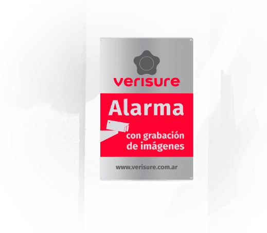 Verisure Alarma con detector de inhibición Verisure Alarma Placa Disuasoria